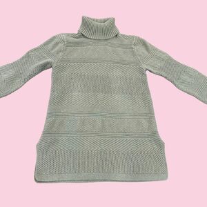 eight eight eight Women's sage Green turtleneck Jumper sweater